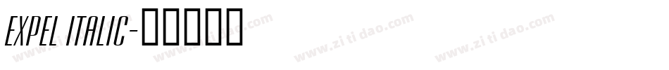 Expel Italic字体转换